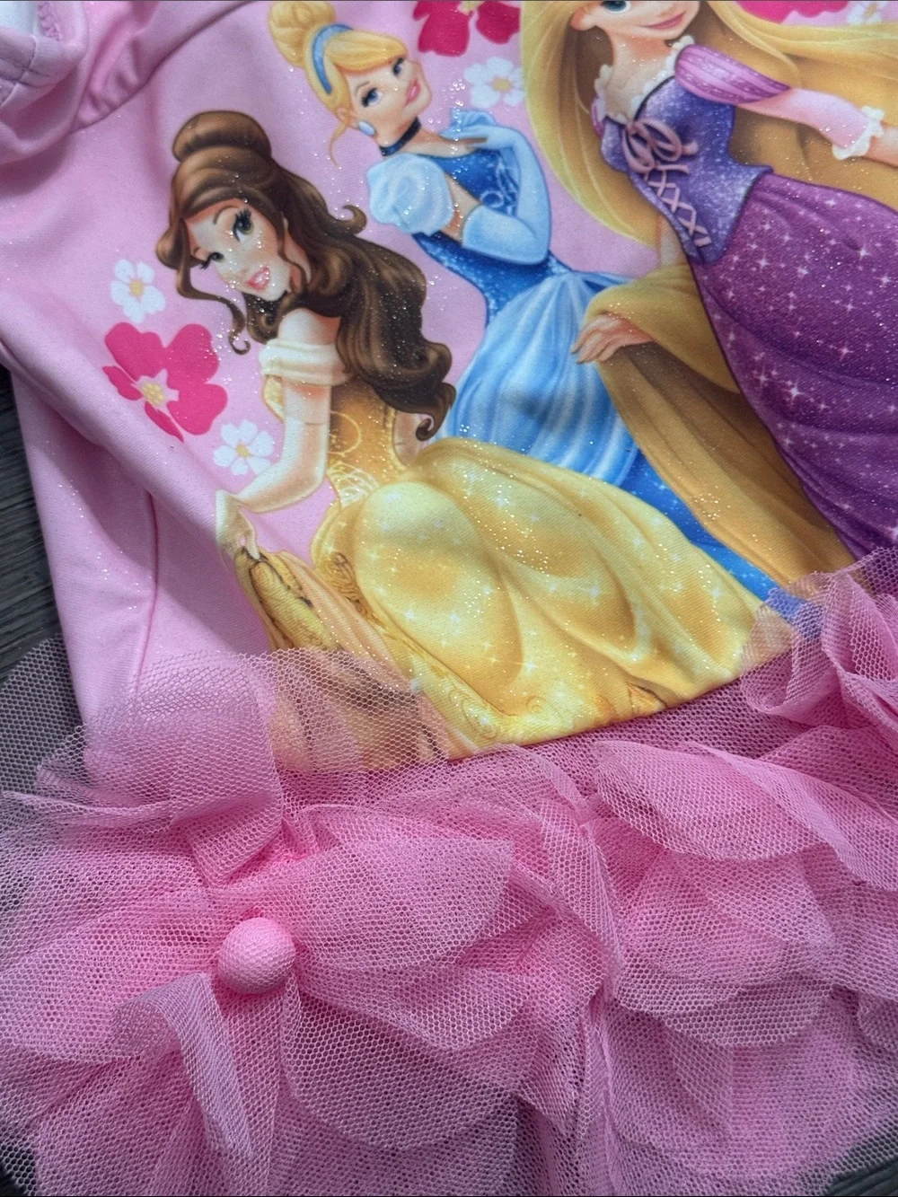 Disney Princess Pink Tutu Swimsuit for Kids